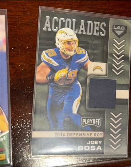 2019 Panini Playoff Accolades #6 Joey Bosa — front