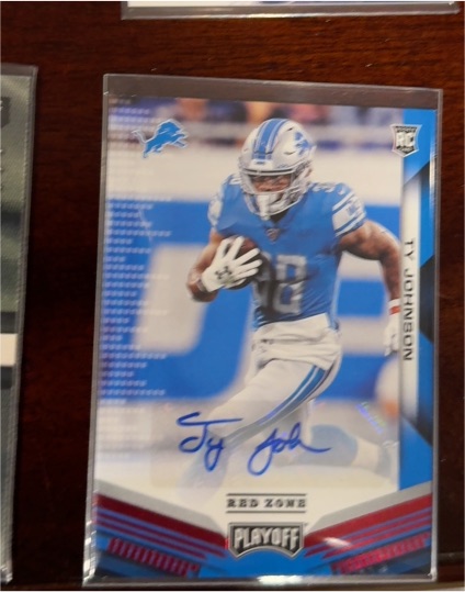 2019 Panini Playoff Red Zone #282 Ty Johnson — front