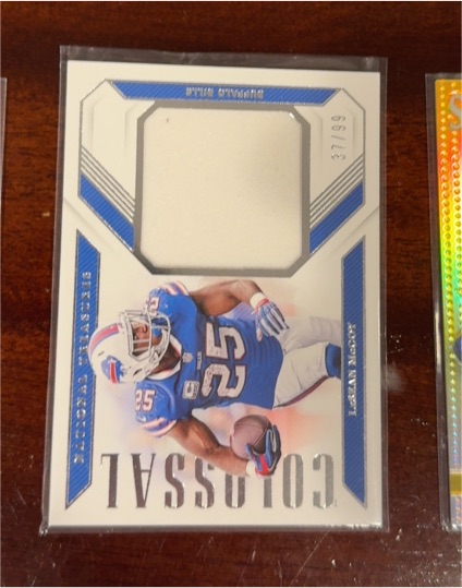 2020 Panini National Treasures Colossal Materials #CM-ZM Zack Moss — front