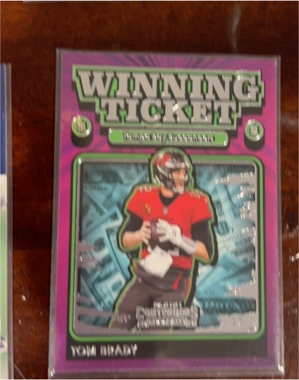 2021 Panini Contenders #WT-TBR Tom Brady Winning Ticket — front