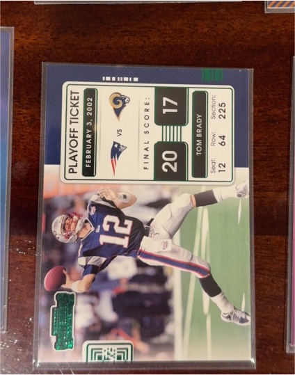 2021 Panini Contenders Playoff Tickets #PLT-TBR Tom Brady — front