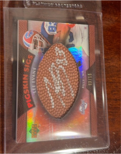 2007 Upper Deck Sweet Spot Pigskin Sigs #SSPS-JE Jef Evans — front