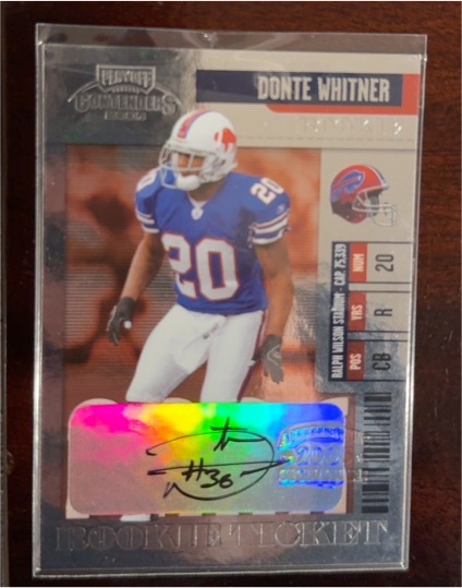 2006 Playoff Contenders #202 Donte Whitner — front