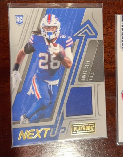 2022 Panini Playbook Next Up #NU-15 James Cook — front