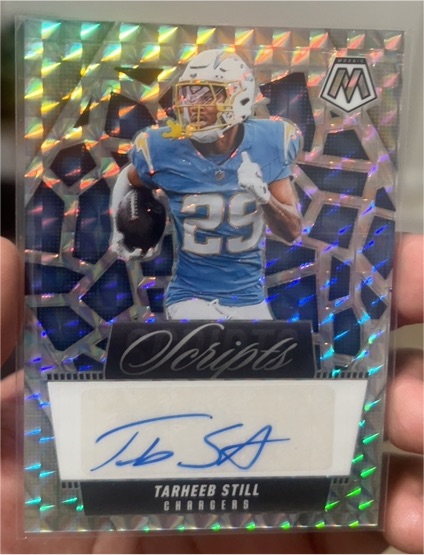 2025 Panini Mosaic Scripts Auto #SCR-TSL Tarheeb Still — front