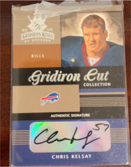 2003 Donruss Gridiron Kings Cut Collection #GC-104 Chris Kelsay Rookie Auto RC — front