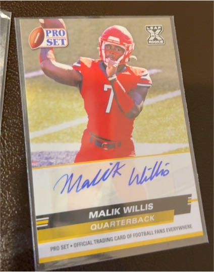 2021 Leaf Pro Set #PSA-MW4 Malik Willis — front
