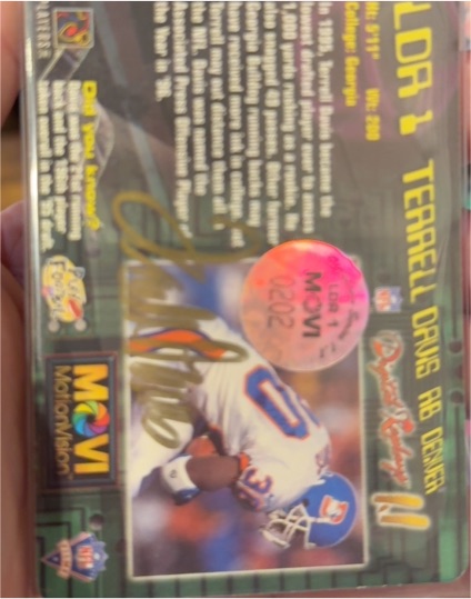 1995 Pacific #11 Terrell Davis — front