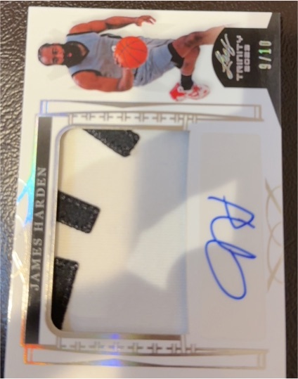 2022 Leaf Trinity Tools of the Trade #9/10 James Harden — front