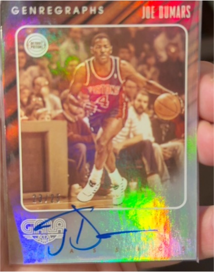 2015 Panini Gala Genregraphs Joe Dumars — front