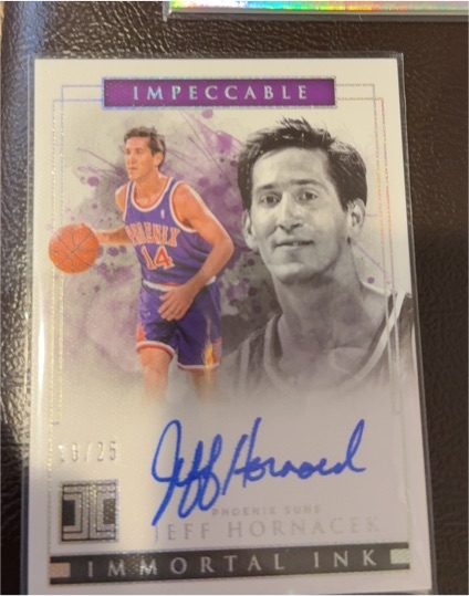 2018-19 Panini Impeccable #IM-HOR Jeff Hornacek — front