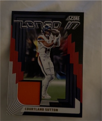 2025 Panini Score Zoned In #ZON-CSN Courtland Sutton — front