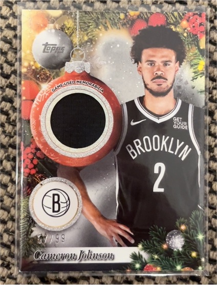 2025-26 Topps Holiday #PR-CJ Cameron Johnson — front