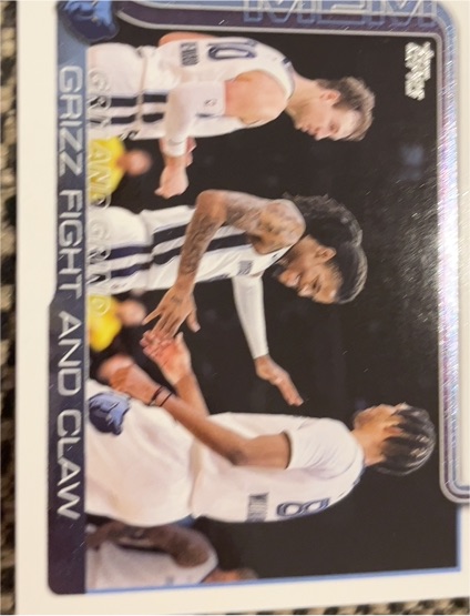 2025-26 Topps #298 Grit and Grind: Grizz Fight and Claw — front