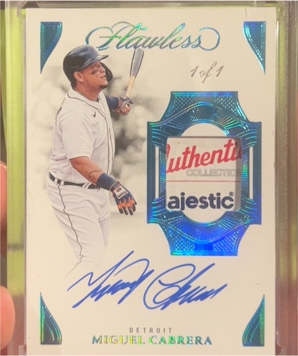 2023 Panini Flawless #1/1 Miguel Cabrera — front