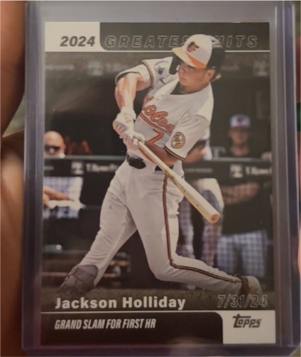 2025 Topps Series 1 2024 Greatest Hits #GH-11 Jackson Holliday — front