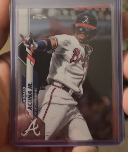 2020 Topps Chrome #112 Ronald Acuña Jr. — front