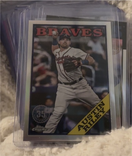 2023 Topps Chrome 1988 35th Anniversary #88BC-3 Austin Riley — front