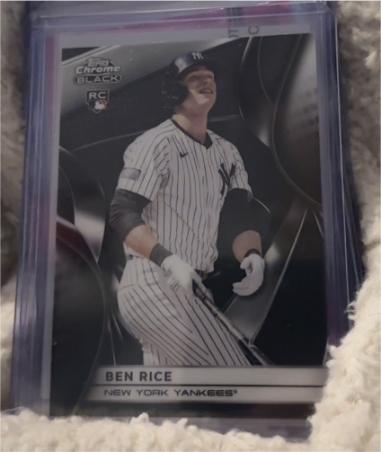 2025 Topps Chrome Black #120 Ben Rice — front