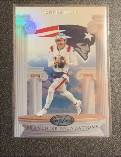 2025 Panini Certified Franchise Foundations #FFO-DME Drake Maye — front