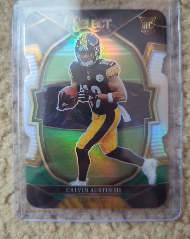 2022 Panini Select Concourse Die-Cut #65 Calvin Austin III — front