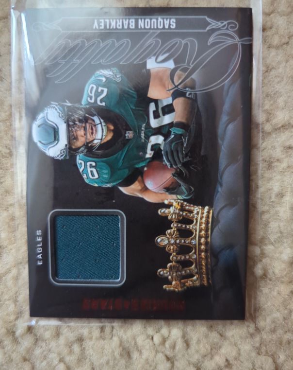 2025 Panini Rookies & Stars Royalty Patch #R-SBY Saquon Barkley — front