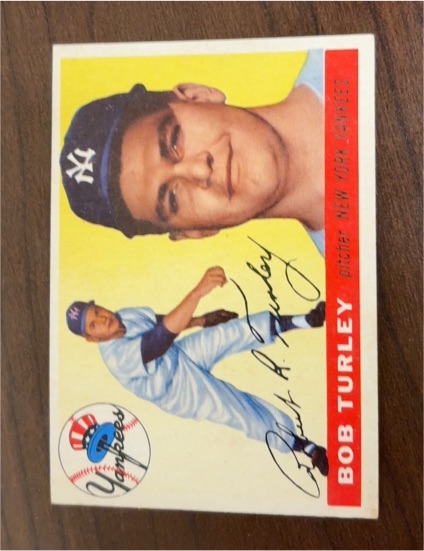 1955 Topps #38 Bob Turley — front