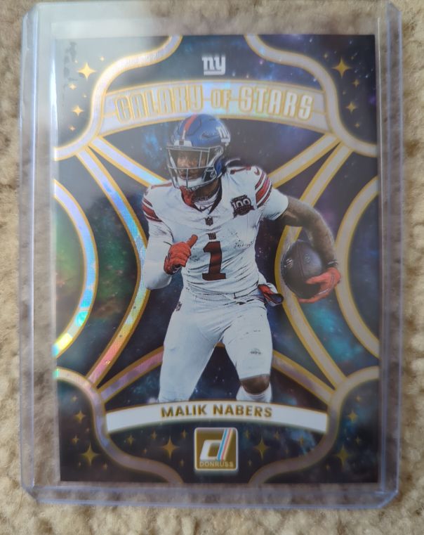 2025 Panini Donruss #2 Malik Nabers Galaxy of Stars — front