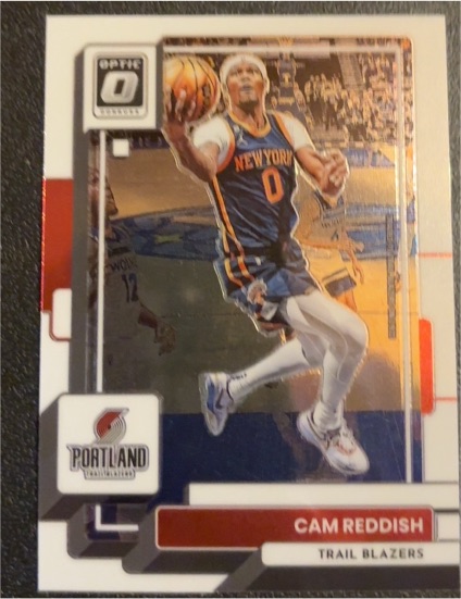 2022-23 Donruss Optic #30 Cam Reddish Portland Trail Blazers — front