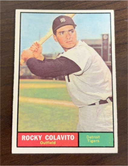 1961 Topps #330 Rocky Colavito — front