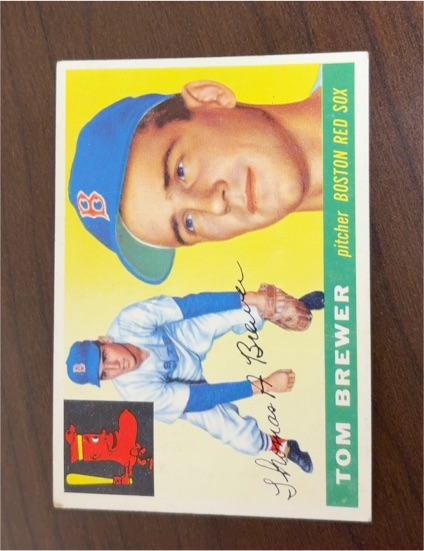 1955 Topps #83 Tom Brewer — front