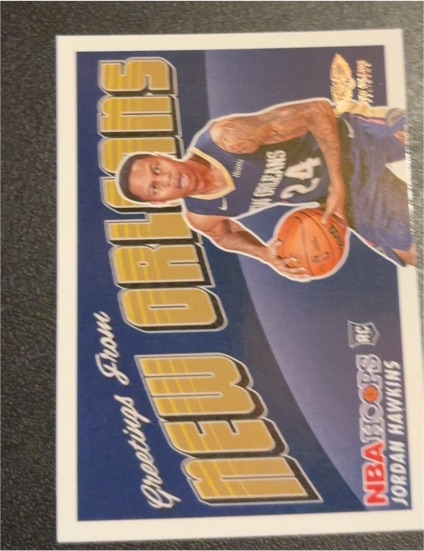 2023-24 Panini NBA Hoops Rookie Greetings #AA-1224 Jordan Hawkins — front