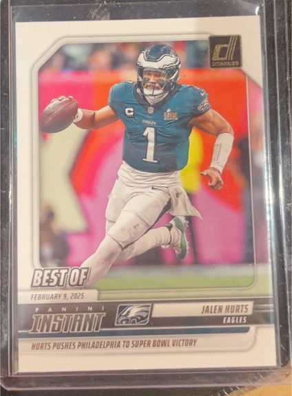 2025 Donruss Best of Instant #INS-JHS Jalen Hurts — front