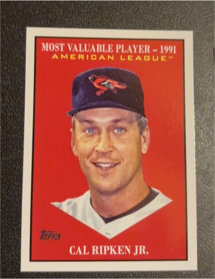 2025 Topps Update #MV-27 Cal Ripken Jr. Most Valuable Player — front