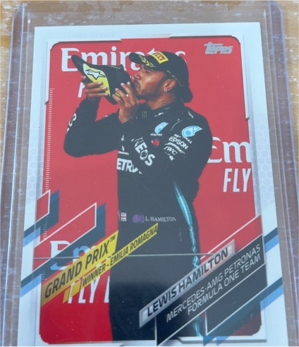 2021 Topps Formula 1 #150 Lewis Hamilton Grand Prix Winner Emilia Romagna — front