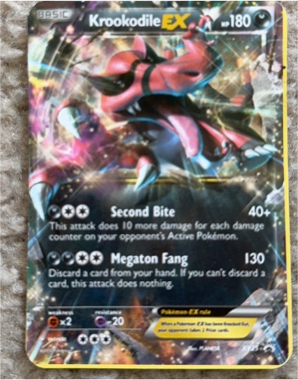 2014 Pokémon XY #XY25 Krookodile EX — front