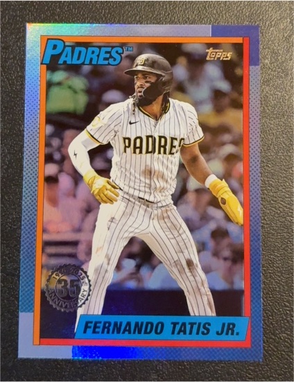 2025 Topps Update #U90-23 Fernando Tatis Jr. 1990 Topps 35th Anniversary — front