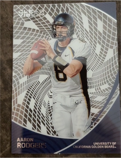2023 Panini Chronicles Draft Picks Clear Vision #16 Aaron Rodgers — front
