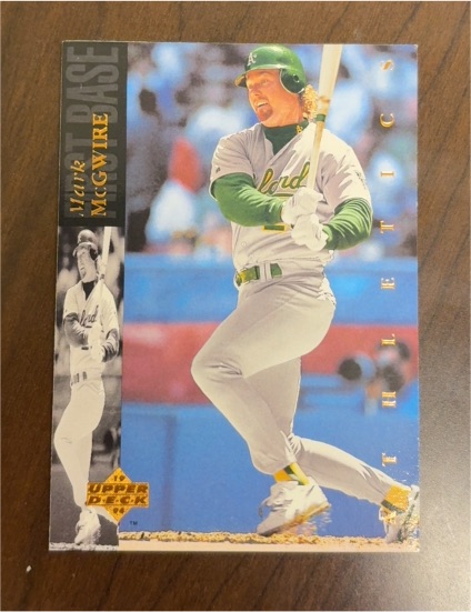 1994 Upper Deck #67 Mark McGwire — front
