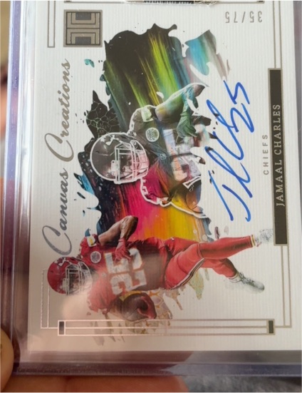 2024 Panini Impeccable Canvas Creations #Jamaal Charles — front