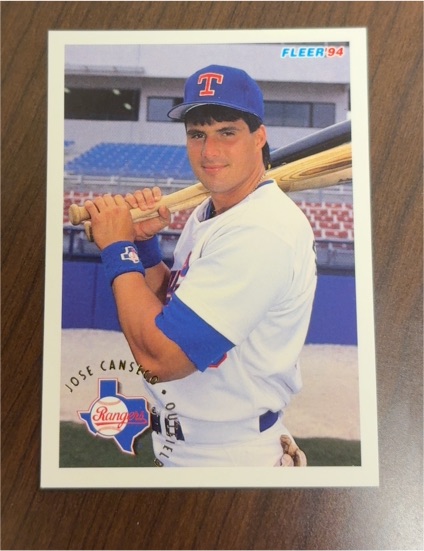 1994 Fleer #304 Jose Canseco — front