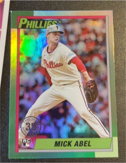2025 Topps Update #U90-25 Mick Abel 1990 Topps Baseball 35th Anniversary — front