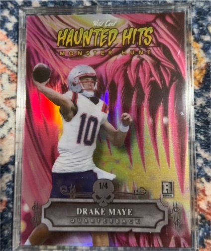 2024 Wild Card Haunted Hits Monster Hunt #1/4 Drake Maye — front