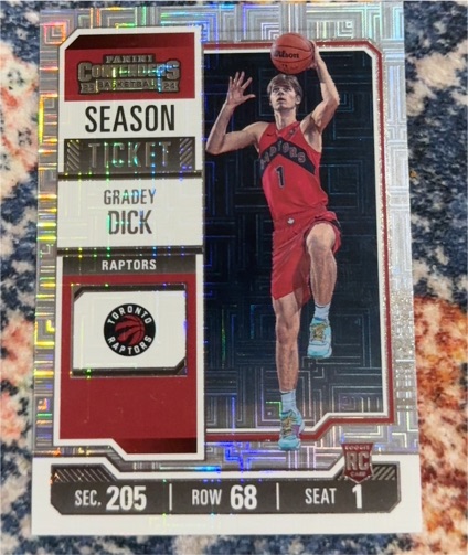 2023-24 Panini Contenders #71 Gradey Dick Season Ticket — front