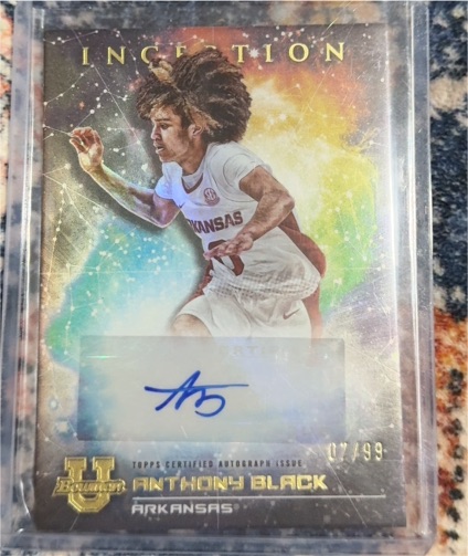 2023 Bowman University Inception #82 Anthony Black — front