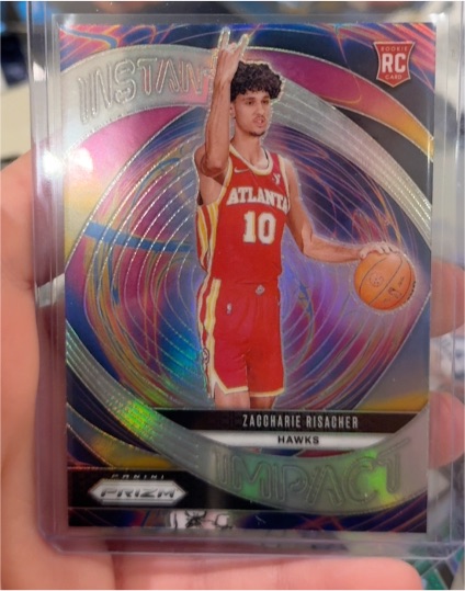2024-25 Panini Prizm #21 Zaccharie Risacher Instant Impact — front