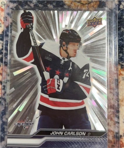 2023-24 Upper Deck Outburst Silver #72 John Carlson — front