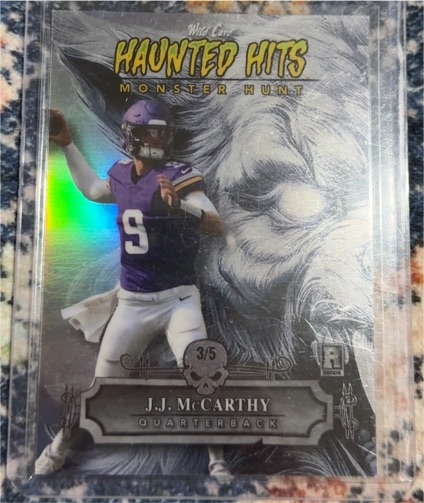 2024 Wild Card Haunted Hits Monster Hunt #3/5 J.J. McCarthy — front
