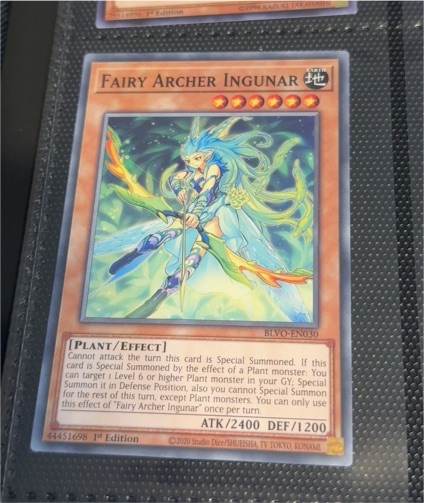 2020 Yu-Gi-Oh! BLVO-EN030 Fairy Archer Ingunar — front
