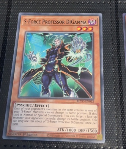 Yu-Gi-Oh! 2020 BLVO-EN012 S-Force Professor DiGamma — front